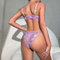 Woman See-Through Deep V Bra and Panty Set Sexy Erotic Embroidery Lingerie