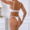 Wholesale Big Size Transparent Mesh Bra Brief Set Sexy Embroidered Sheer Woman Lingerie