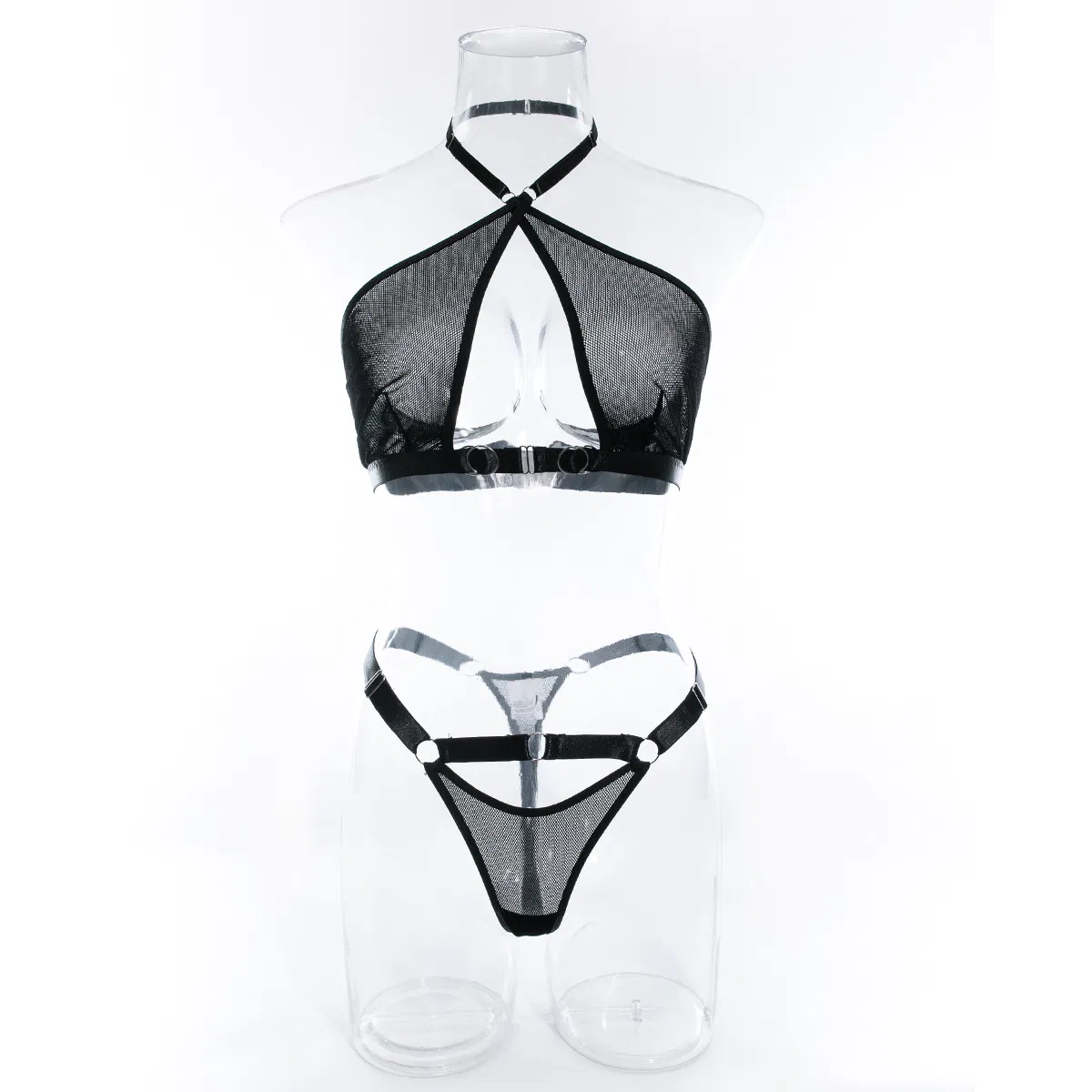 Wholesale Hollow out New Bra Panty Set Sexy Woman Solid Color Woman 2PCS Lingerie