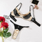 Wholesale Satin See-Through Mesh Women Bra Set Sexy Woman Two Piece Lingerie