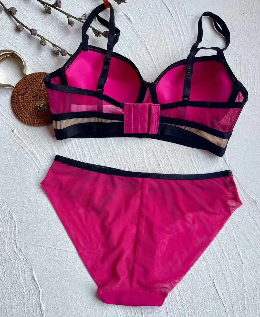 High Quality Women's Underwear Push up Bra and Panties Set Thick Cup Lingerie