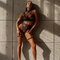 Sexy Eyelash Lace Woman's Underwear Set Wholesale Erotic See-Through Embroidery Mesh Lingerie
