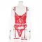 Sexy Embroidered Woman's Underwear Set Wholesale High Quality Christmas One Piece Lingerie
