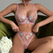 New Design Ultra-Thin Floral Embroidery Underwear Set Sexy Woman 2 Piece Lingerie