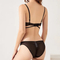 New Style French Romantic for Women Soft Embroidery Lace Trim Sexy Breathable Ultra-Thin Bra Underwear Set Lingerie