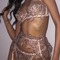 Wholesale Flower Embroidery See-Through Underwear Set Sexy Ultra-Thin Woman Lingerie