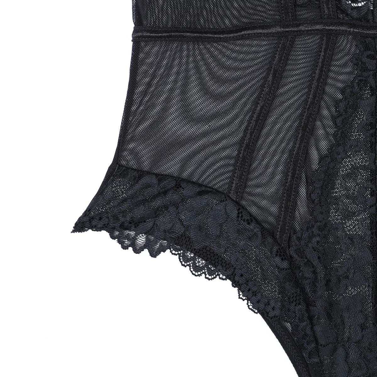 Wholesale Embroidered Perspective Mesh Bra Set Sexy One Piece Woman Lingerie