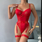 Wholesale Ultral-Thin See-Through Mesh Underwear Set Sexy Bondage One Piece Woman Lingerie