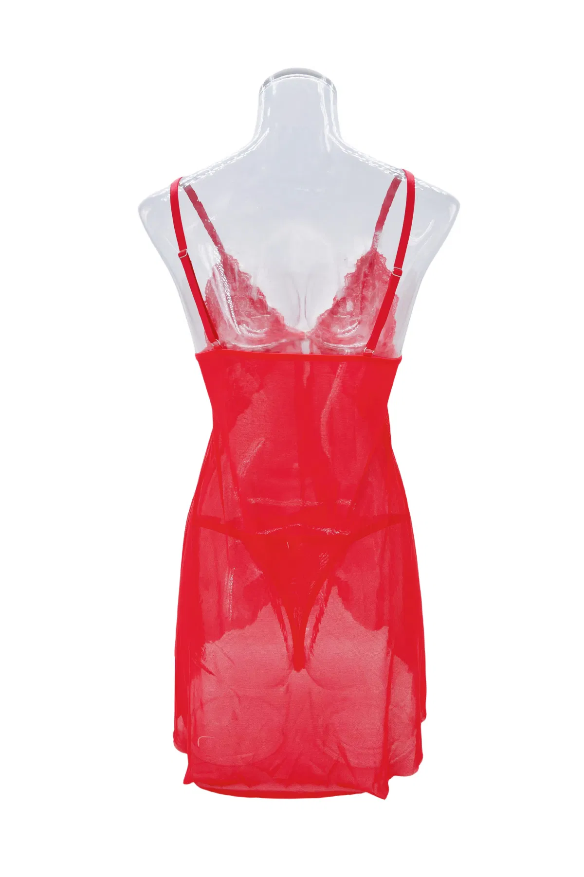 Sexy Woman's Embroidered Underwear Set Wholesale Christmas See-Through Mesh Lingerie