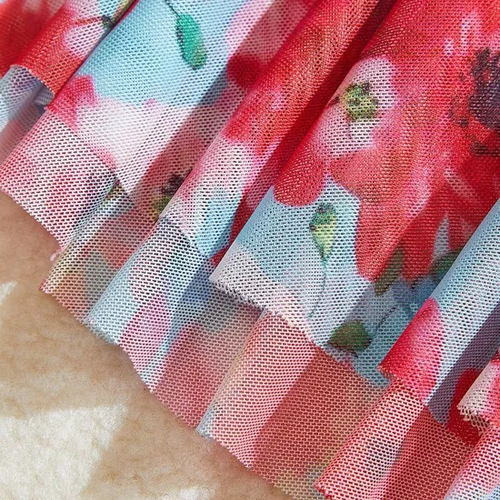 Wholesale Floral Print Long Dress Underwear Set Sexy Ultral-Thin Women Lingerie