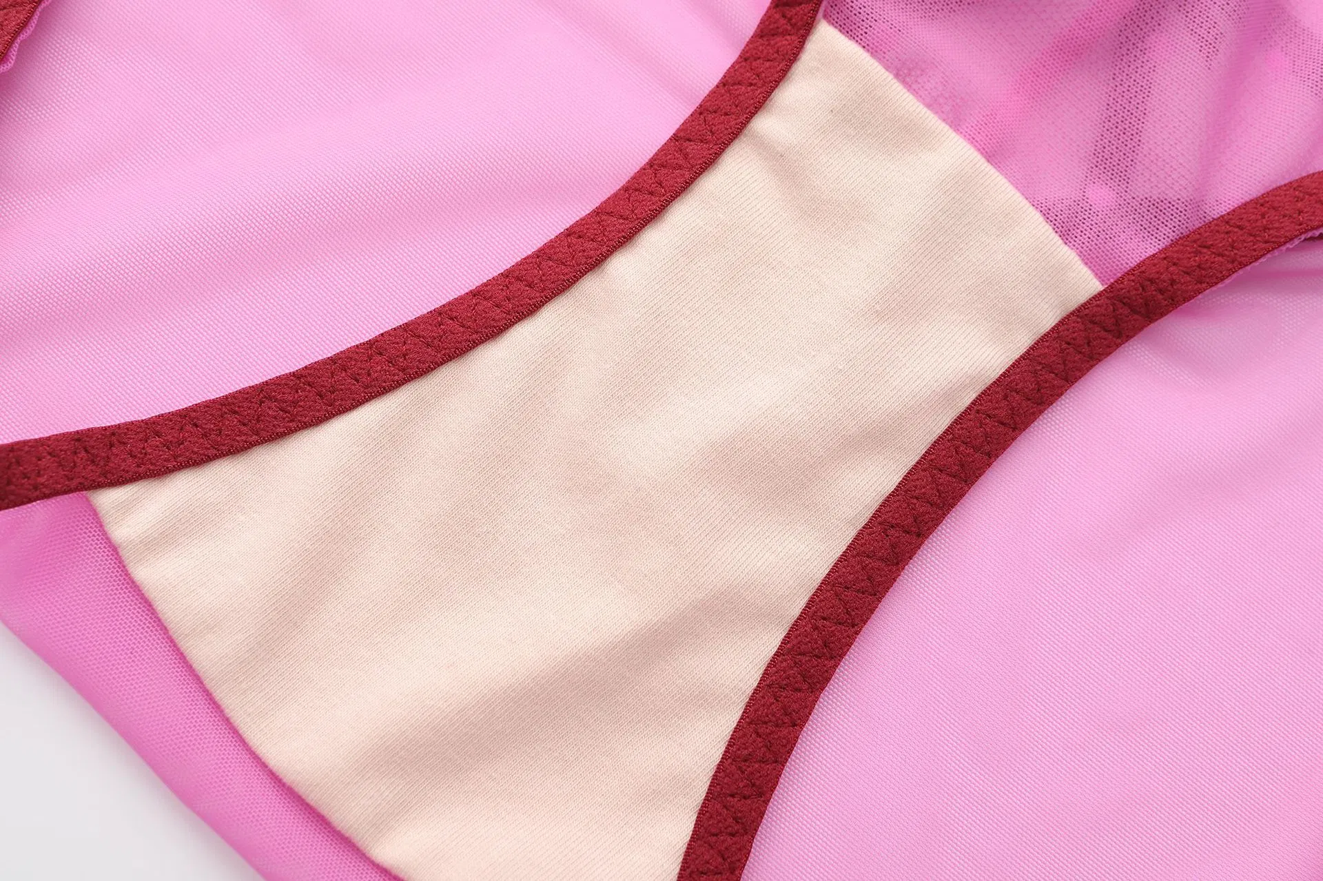 New French Mesh Embroidered Ultra-Thin Gathering Bra Set High Split Halte Underwear Sexy Lingerie
