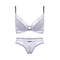 2025 New French Wholesale Embroidery Lace Trim Sexy Breathable Bra Ultra-Thin Halter Neck Set Underwear Lingerie