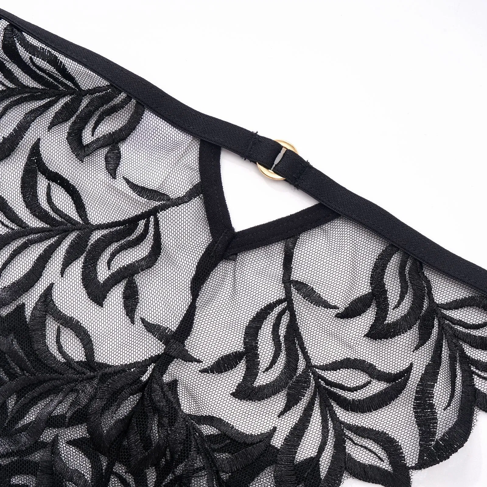 2025 French Embroidery Lace Trim Sexy Breathable Gathering for Women Soft Bra Breathable Ultra-Thin Set Sexy Underwear Lingerie