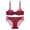 2025 Wholesale Hot Sell Woman Ultra-Thin Embroidery Lace Trim Sexy Breathable Soft Bra Set Underwear Sexy Lingerie