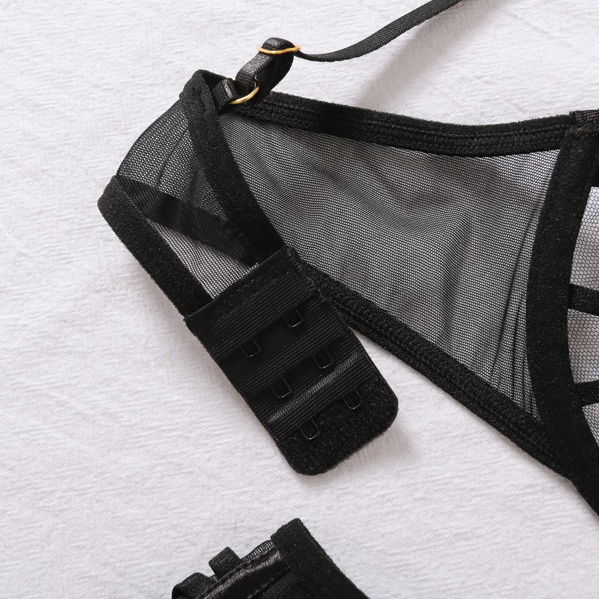 New Arrival Rose Embroidery Underwear Set Wholesale See-Through Woman Lingerie