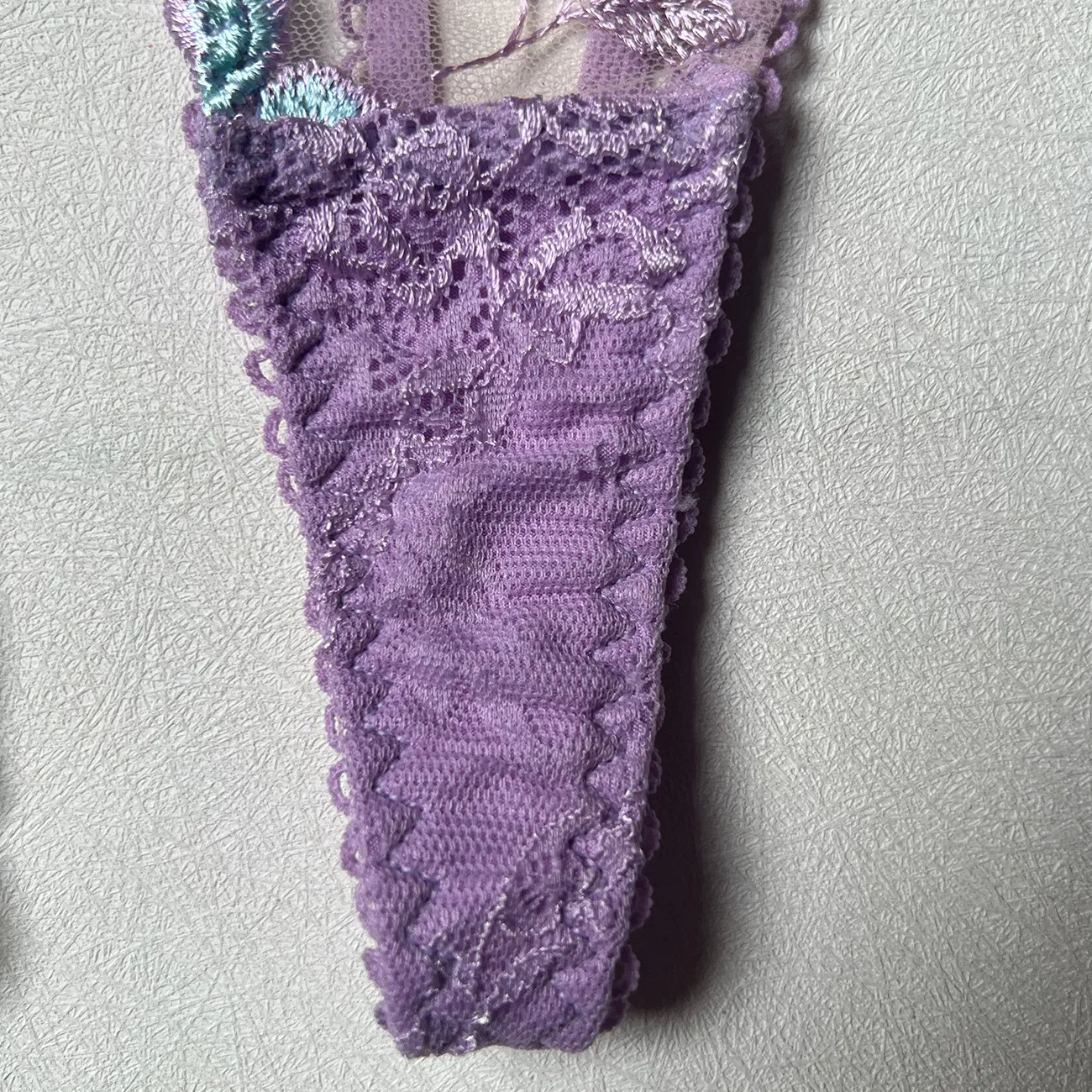 Sexy See-Through Embroidered Mesh Woman Bra Set Hot Erotic Hanging Sock Lingerie