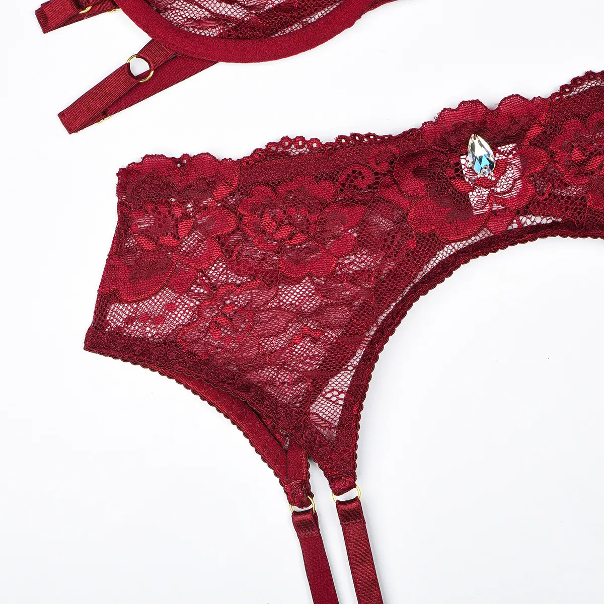 New Lace Embroidery Woman Underwear Set Sexy Hollow out Newest Lingerie