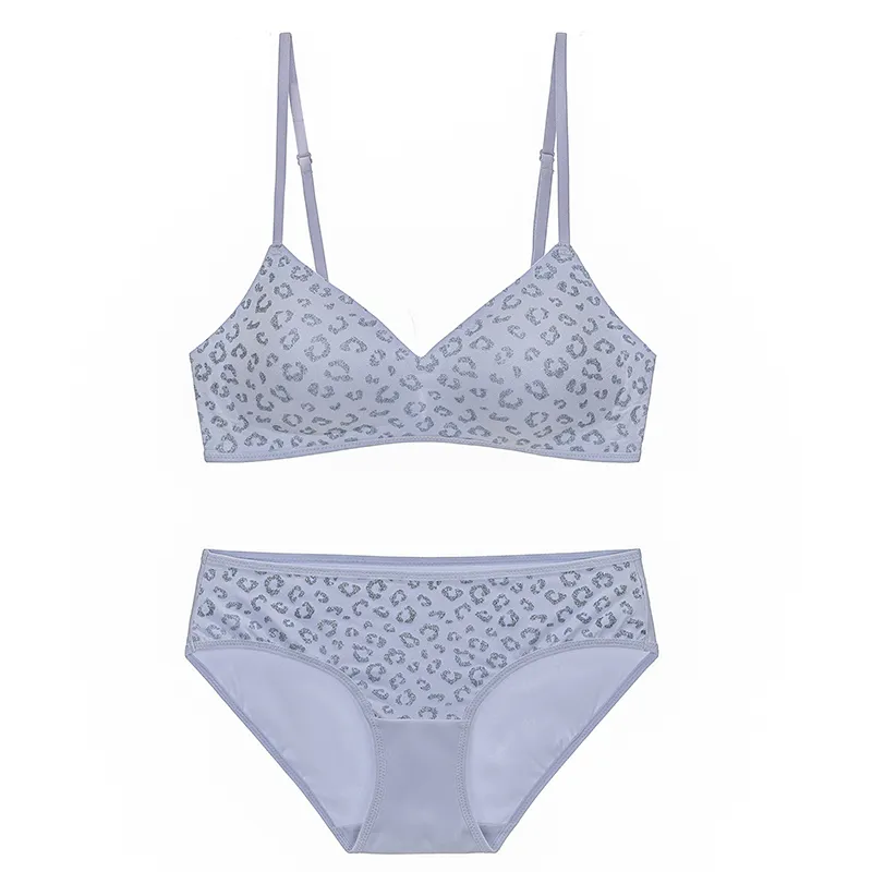 New Wholesale French Anti-Sagging Breathable Deep V-Neck Gathering for Women Soft Bra Ultra-Thin Set Sexy Underwear Lingerie