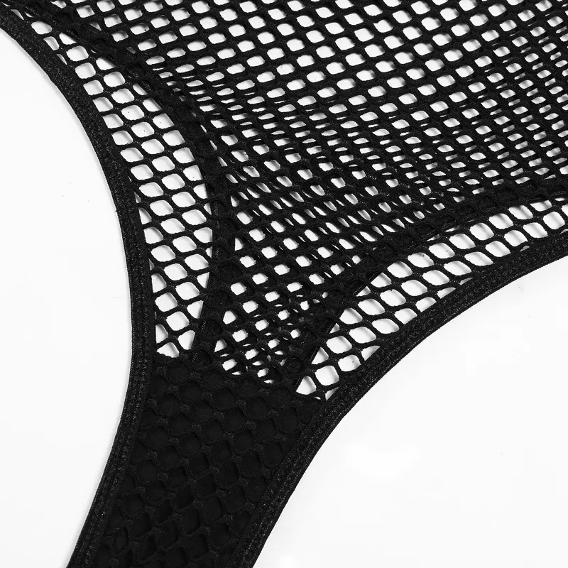 Sexy Erotic Fishnet Transparent Hollow out Bodysuit Hot Fashion Crotchless Woman Lingerie