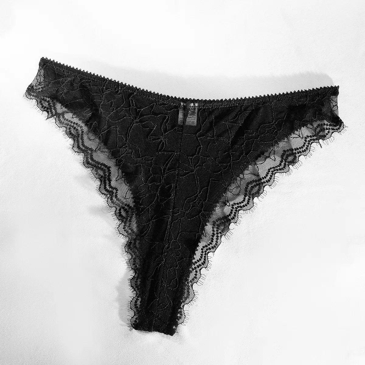 Wholesale Ultra Thin Underwear Set Sexy Flower Embroidery See Through Lingerie