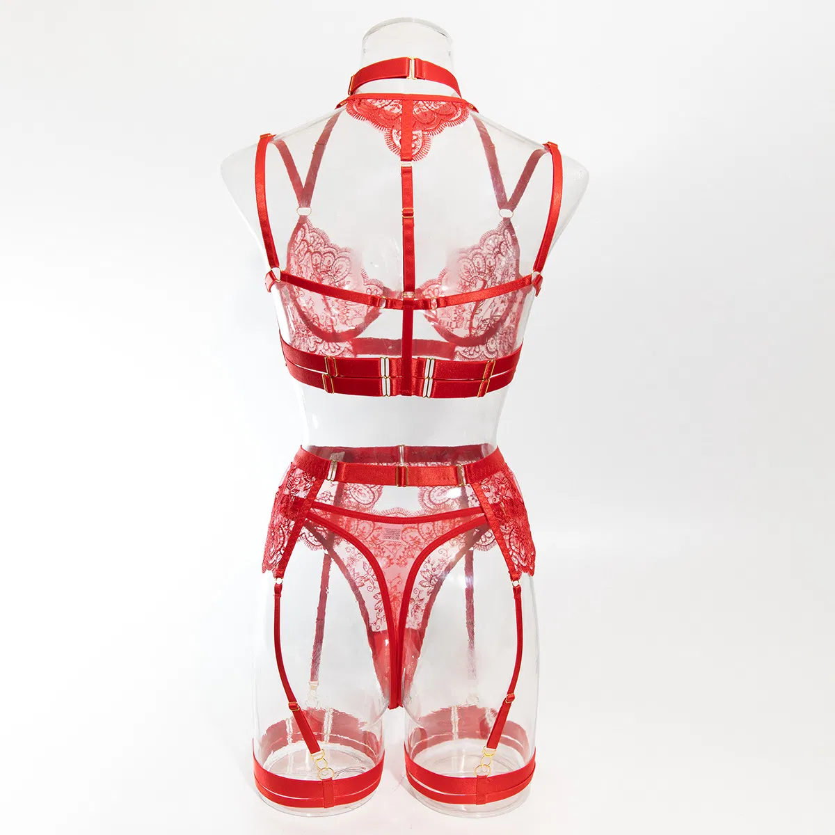 Wholesale Ultra-Thin Underwear Set Embroidery Sexy Hot Ladies Lingerie