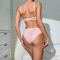 Hot Selling Embroidered Floral Lace Bra and Panty Set Sexy See-Through Mesh Woman Lingerie