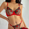 French Ultra-Thin Embroidered Hollow out See-Through Mesh Underwear Set Bra Sexy Lingerie