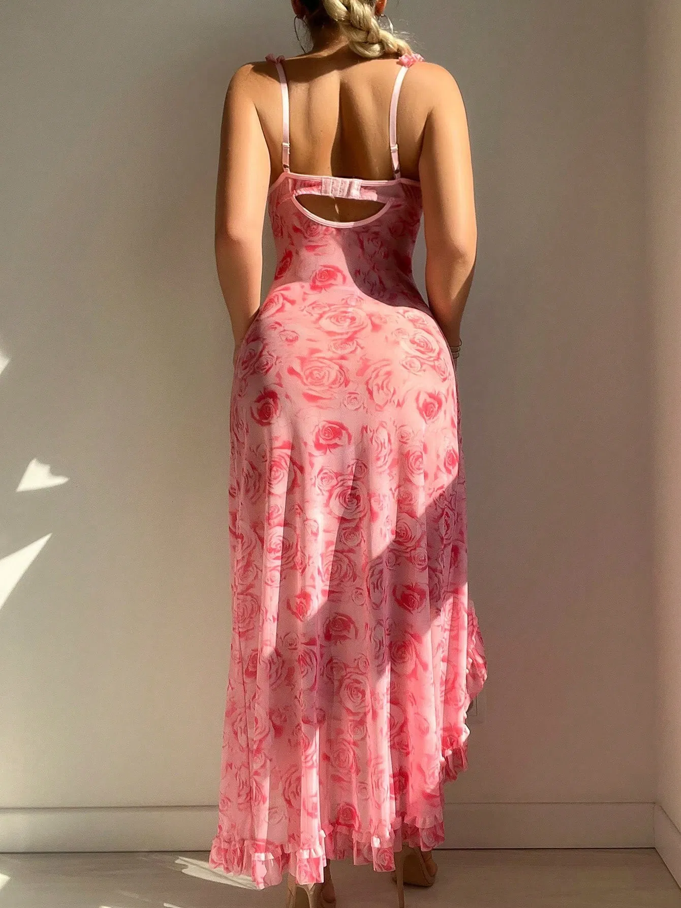 Sexy See-Through Women Underwear Set New Arrival Luxury Ulral-Thin See-Through Long Dress Lingerie