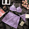 Wholesale Embroidered Lace Underwear Set for Woman Sexy Elegant Short Skirt Lingerie