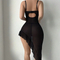 Sexy Ultral-Thin See-Through Mesh Woman Bra Set Wholesale V-Neck Embroidered Lace Lingerie
