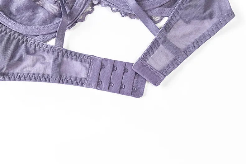Hot Sell French Ultra-Thin Transparent Lace Bra Set Underwear Lingerie