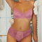 Wholesale French Style Embroidery Lace Trim Breathable Bra Backless Ultra-Thin for Women Sexy Bra Set Underwear Lingerie