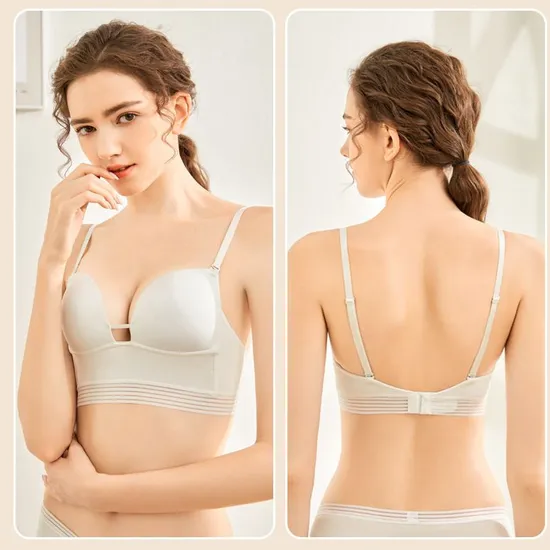 French U-Shaped Set for Women Underwire Wholesale Sexy Bra Lingerie