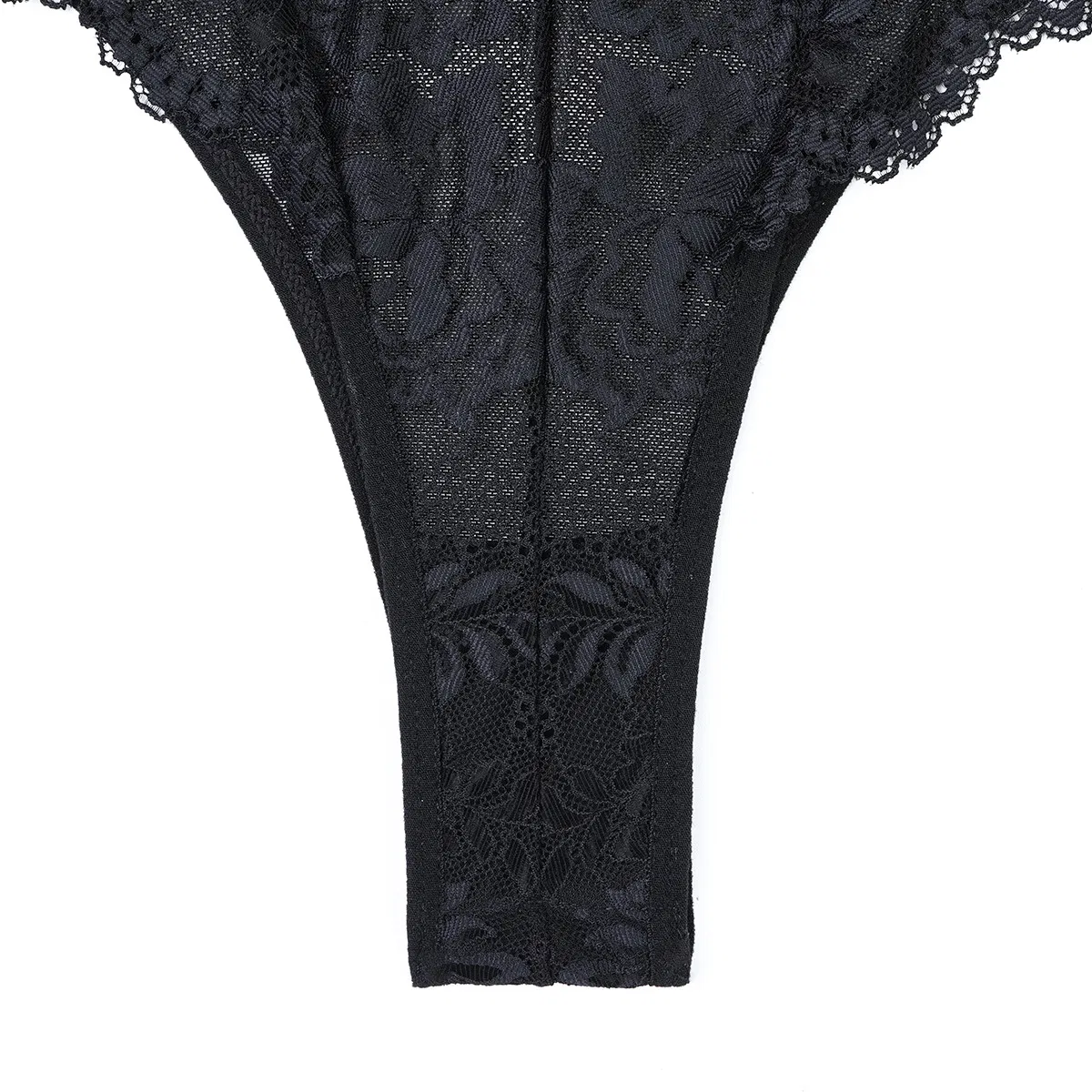 Wholesale Embroidered Perspective Mesh Bra Set Sexy One Piece Woman Lingerie