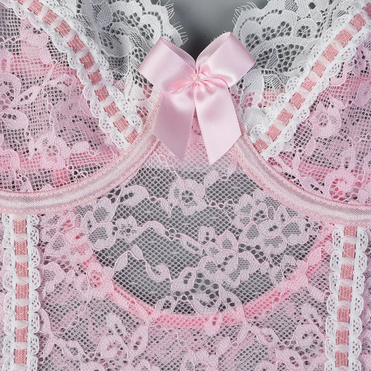 Wholesale Embroidered Elastic Women's Underwear Set Sexy Garter Belt with Stockings Lingerie