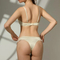 New Style Satin Patchwork Sexy Bra Underwear Ultra-Thin Set for Women French Lace Lingerie
