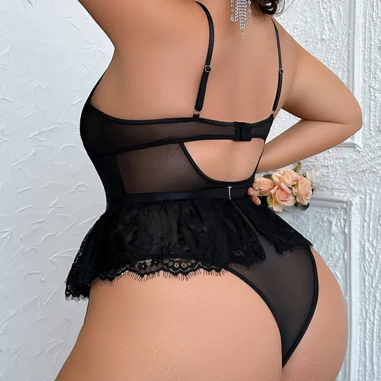 Sexy Embroidery Eyelash Lace Woman Bra Set New Erotic See-Through Lingerie