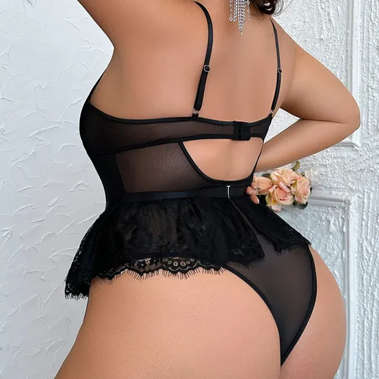 Sexy Embroidery Eyelash Lace Woman Bra Set New Erotic See-Through Lingerie