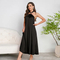 Wholesale Hanging Neck Backless Women's Nightwear Sexy Solid Color Satin Sleepwear