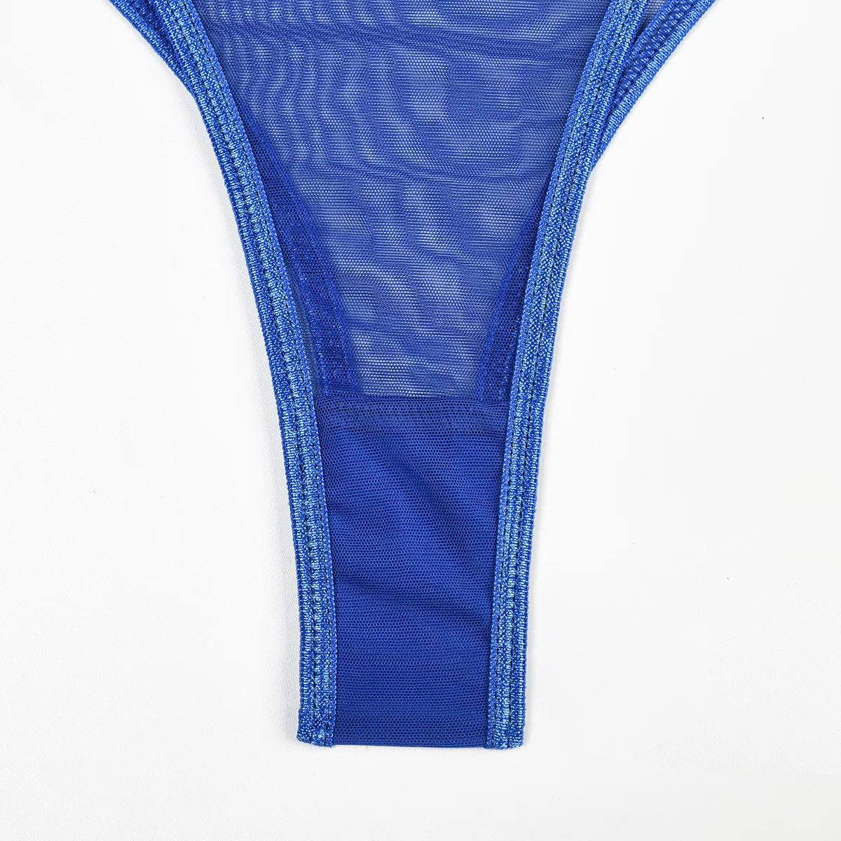 Sexy Ultra-Thin Solid Color Woman Underwear Set Hot Sell Elastic Mesh Perspective Lingerie