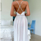 Sexy Erotic Transparent Woman Nightgown Dress Wholesale Solid Color Long Mesh Nightwear
