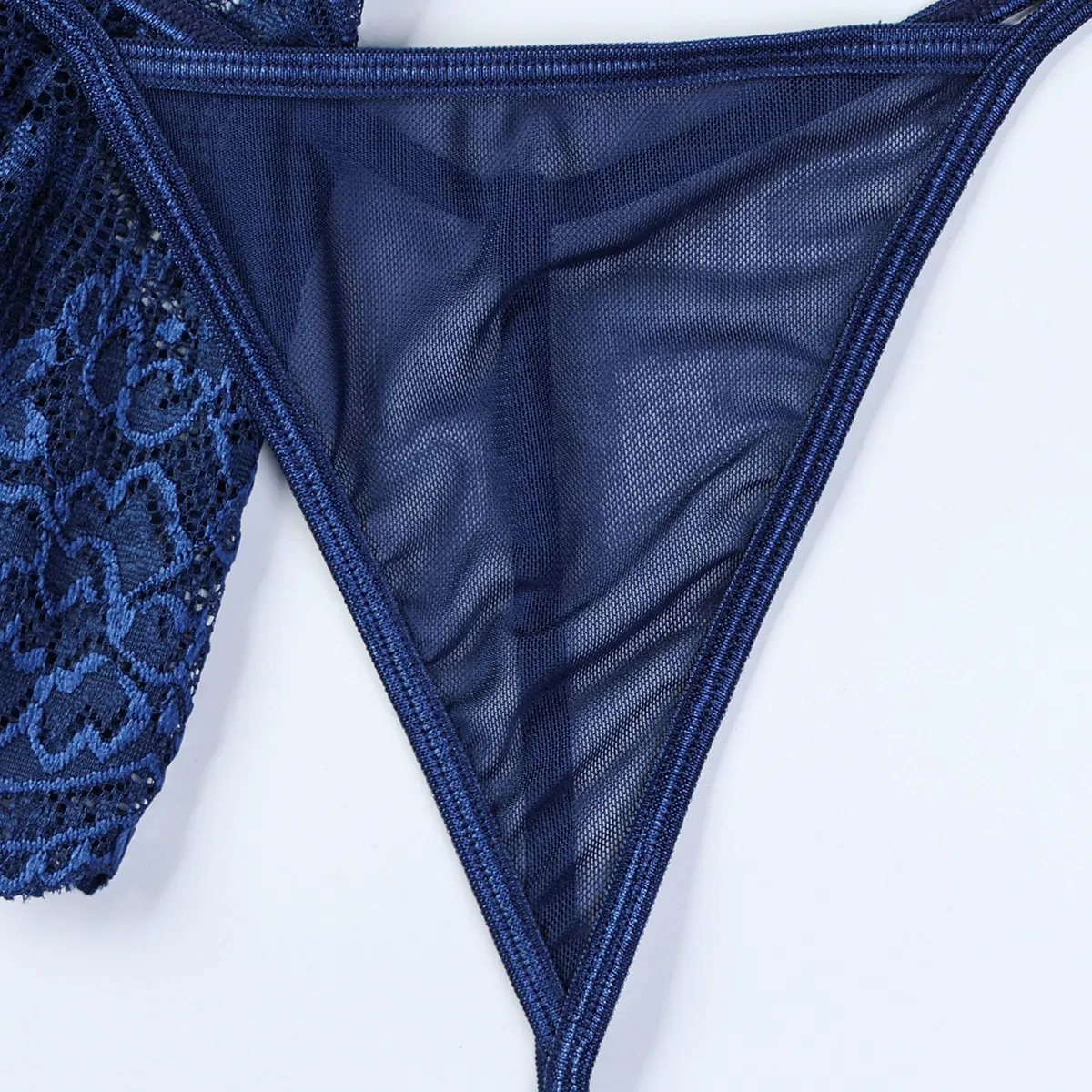 Sexy Embroidery Lace Hollow out Strap Cross Bra Set Wholesale Erotic Skirt Woman Lingerie