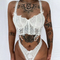 Wholesale Embroidery Floral Bra Set Sexy Transparent Hollow out 2 Piece Woman Lingerie