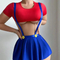 Wholesale Erotic Crop Top and Skirt Uniform Underwear Set for Woman Sexy Women's Lingerie