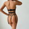Wholesale Hollow out Woman Bra Panty Set Sexy Straps and Cross-Over Lingerie