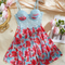 Wholesale Floral Print Long Dress Underwear Set Sexy Ultral-Thin Women Lingerie