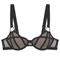 2025 Wholesale Mesh Gathering Ladies Breathable for Women Soft Bra Breathable Ultra-Thin Set Sexy Underwear Lingerie