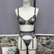Wholesale Leopard Print Underwear Set Sexy Mesh See Through Women Lingerie