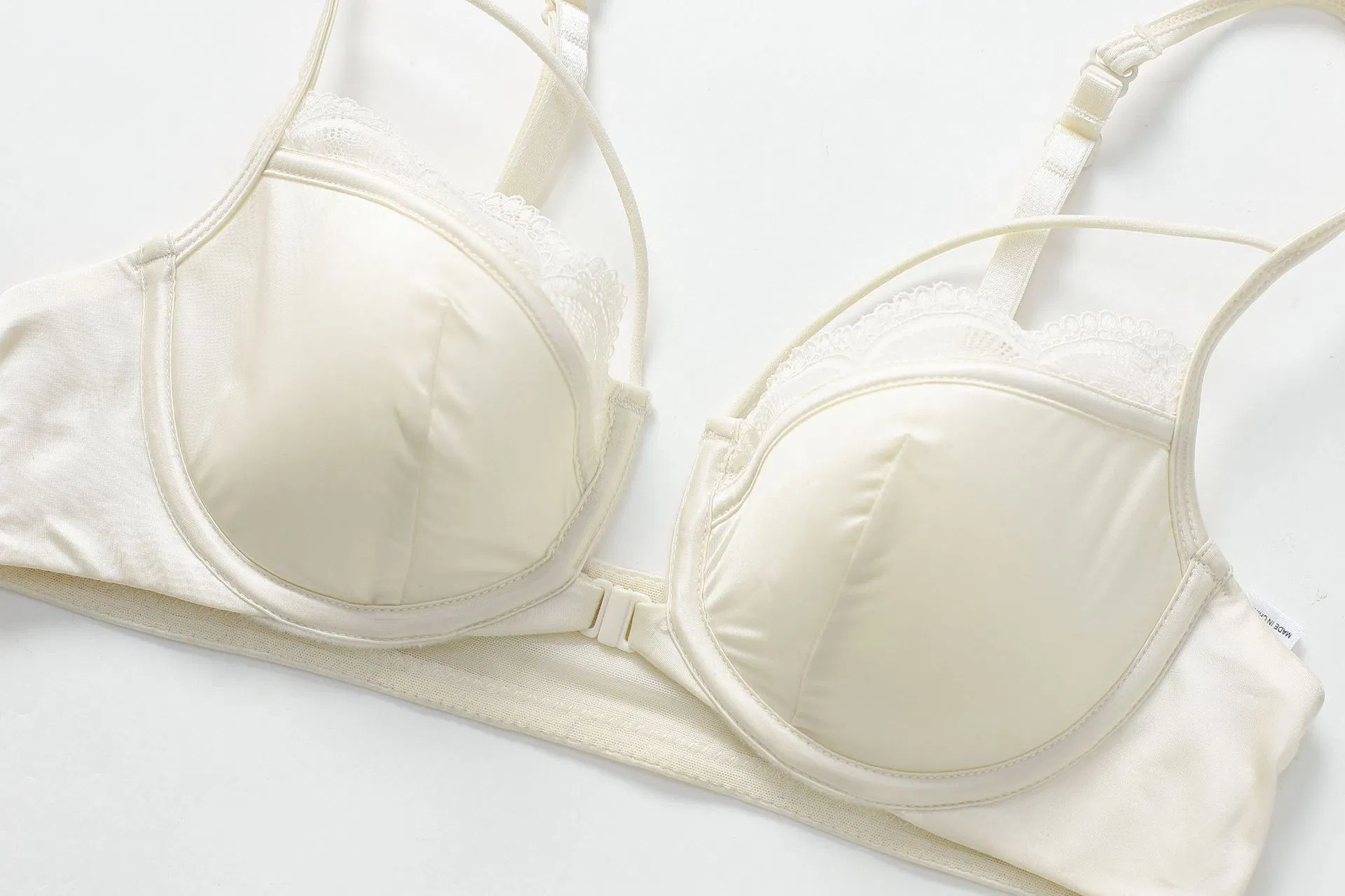 Wholesale Transparent Seduction Front Button for Women Soft Bra U-Shaped Breathable Ultra-Thin Set Sexy Underwear Lingerie
