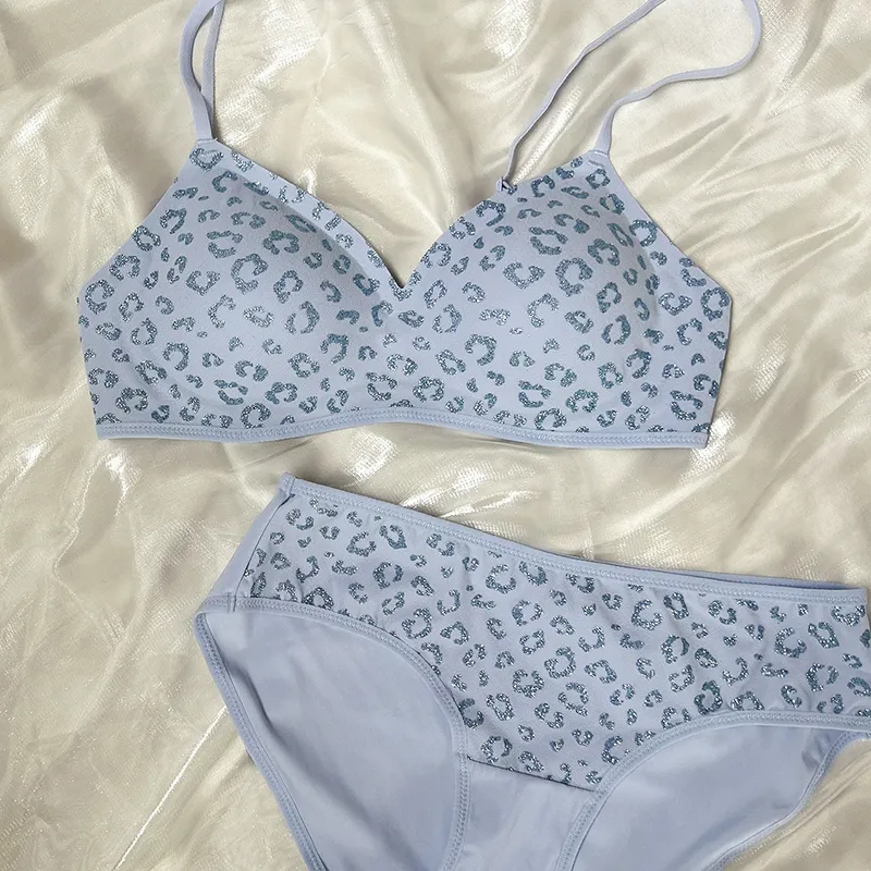 New Wholesale French Anti-Sagging Breathable Deep V-Neck Gathering for Women Soft Bra Ultra-Thin Set Sexy Underwear Lingerie
